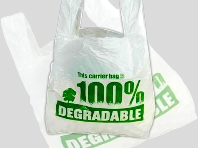 Degradable plastic bag